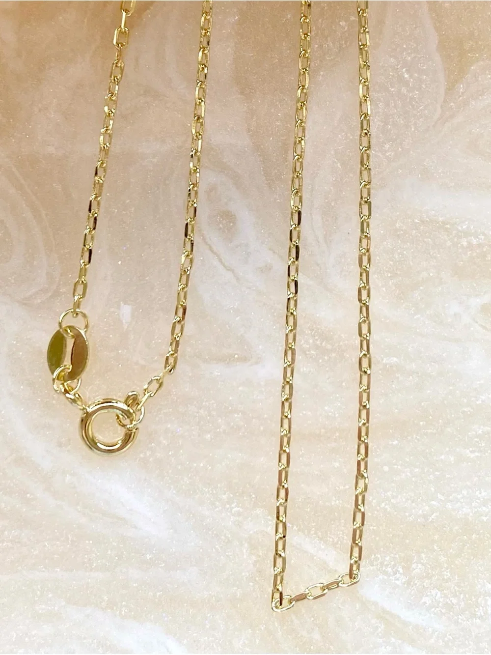 Classic Gold Paperclip Chain Necklace
